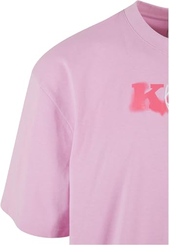 Karl Kani Camiseta para hombre KM242-027-2 Signature Retro, Rosa, XL Grande Alto