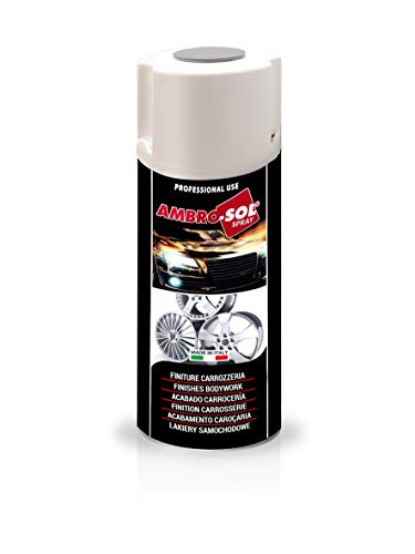Ambro-Sol V400CAR/FIN Émail/Vernis Finition Carrosserie, Résistant aux Rayures, Alcool et Essence, Idéal pour Peindre les tracteurs, Aérosol en Fer Blanc...