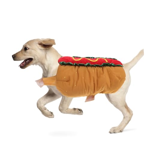 Disfraz para perros y gatos Hot Dog tamaño M miniatura 6