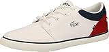  Lacoste Herren Bayliss 220 1 CMA Sneaker, Weiß (Wht/NVY/Red 407), 40 EU