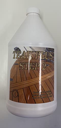 Teak Plus - Step 2 - Gallon - Teak Wood Brightener for Boats and Outdoor Furniture