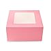 UGWUIA Aeiniwer TANGDIAABBCC SIXNE Vicien Professional Bakery Box Pink Cake Box with Window-10 pack-10x10x5 Inch Durable