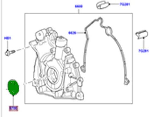 Miniatura 2 de GENUINE LAND ROVER DELANTERO CIGÜEÑAL JUNTA DE ACEITE 3.6L 2.7L Y 3.0L DIESEL 1102415
