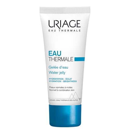 Uriage Eau Thermale Gel Facial Hidratante con Ácido Hialurónico - 24H Hidratación Intensa y luminosidad. Gel fundente ligero y fresco para pieles normales a mixtas - Efecto refrescante y aroma fresco.
