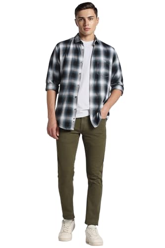 Image of Peter England Men Casual Regular Fit Pants