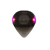 Auto Light up Guitar Pick, 0.6mm LED Luminous Dazzling Colourful Illuminated Guitar Plectrum for Acoustic Guitar, Electric Guitar and Bass, Ukulele, Enhance Stage Performance (Purple)