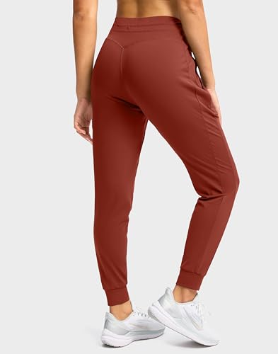 Image of Soothfeel Womens Joggers with Zipper Pockets High Waisted Sweatpants Athletic Leggings Pants for Workout Running Yoga