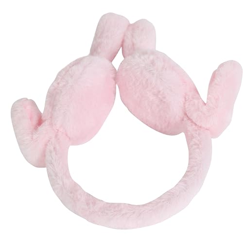 Image of FabSeasons Soft & Warm Winter Ear Muffs | Plush Faux Fur Ear Warmers for Cold Weather | Lightweight & Cozy Ear Protection