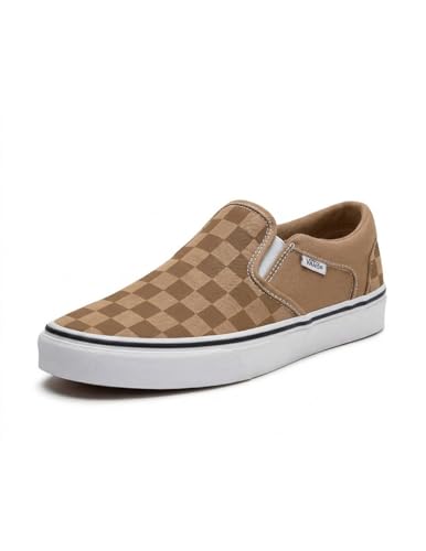 Image of Vans Men's Asher Slip-on Shoe - Comfortable Sneakers for Walking, Fashion & Everyday Wear