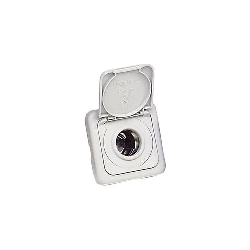 Preisvergleich Produktbild Berker Steckdose 12 Volt grau mit Klappdeckel SB