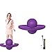 FURTHERNEXT Pogo Ball for Kids Adults Up to 160 lb, a Bounce Board with an air Pump and a Sturdy Deck, Suitable for Children Over 6 Years Old or Adults to Exercise. Good Gift for Kids (Purple)