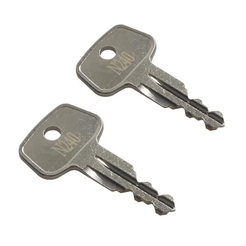 seork Car Rack Replacement Key N240 (2 Pcs) Fits for Thule Compatible Roof Racks, Cargo Box, Carriers, Crossbars Code N240