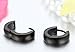 JewelryWe Pendientes Hombre Mujer, Huggie Pendientes de Aro, Pulido Acero inoxidable Pendientes...