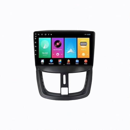 Radio Coche 2 DIN con Navegación GPS y Cámara Trasera para Peugeot 207 CC