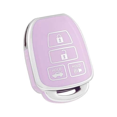 Coque de clé pour Toyota J4 argent et or metallise pour boitier d origine