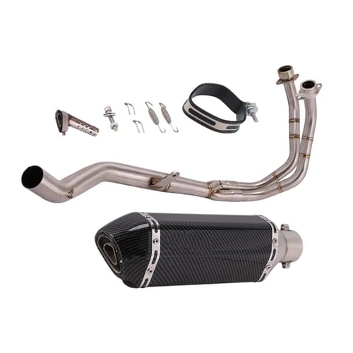 排気部 オートバイアクセサリー 排気管 マフラー サイレンサー 排気 ステンレススチール に適合するホンダ CBR500 CB500X CB500F CBR500R 2013-2022(Black)