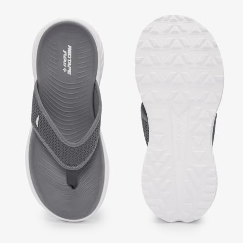 Image of Red Tape Thong Casual Sandals for Men in Dark Grey | Casual Sandals