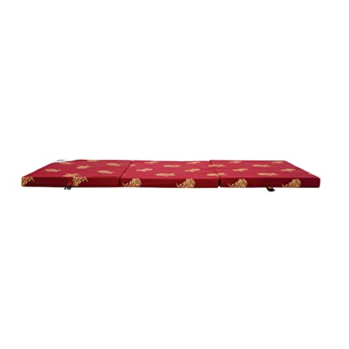 Image of Livshine Tri-Fold Soft Foam Mattress | PU Foam 3 Folding | Medium Firm Mattress for Travelling 72 x 30 Inch
