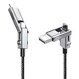 COMPATIBILITÉ TOTALE ET TRANSFERT RAPIDE – Câble de recharge multi-fonctions compatible avec iOS 15/14/13/12/11, iPad Pro/Air, MacBook, S23/S22, Google Pixel, Switch et plus encore. Transférez des fichiers à 480 Mbps (1 Go en quelques secondes) pendant que vous rechargez.