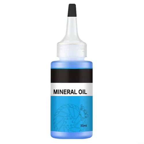 HomeVortex Aceite mineral de 50 ml para frenos de disco hidráulicos compatible con M820 M9120 M7120 M6120 para XOD NFOX MT5 MT8 E-Bike líquido rojo o azul  (azul)