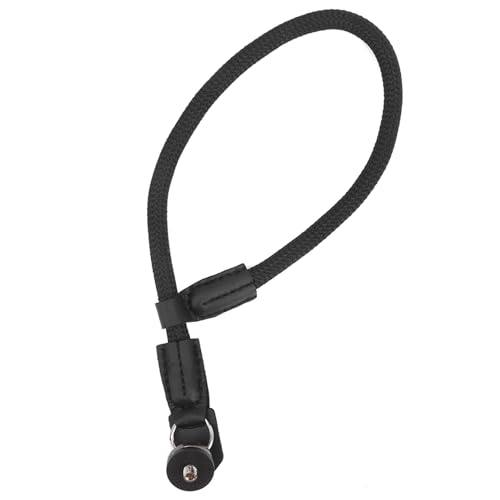 Bindpo Handband, Nylon-Anti-Lost-Lanyard-Gürtelseil mit 1/4 Adapterschraube für Mobile 2 3 4 Stabilisator für Kamera(Schwarz)