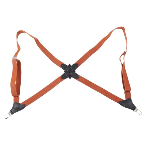 Tirantes elásticos marrones deportivos y casuales para sujetar pantalones de forma cómoda
