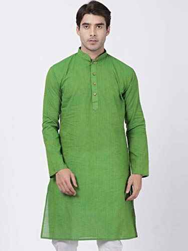 Image of VASTRAMAY Men's Royal Blue Pure Cotton Kurta