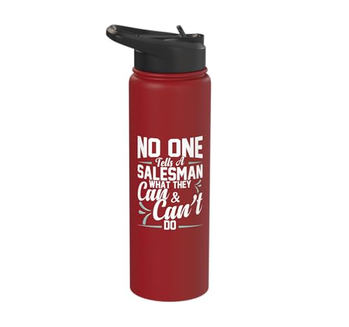 Salesman Design For Salesperson - Tells A Salesman Stainless Steel Insulated Water Bottle