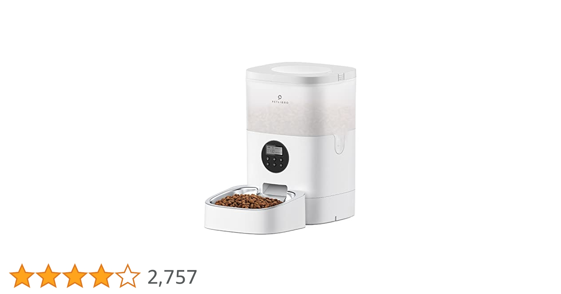 【開封・美品】PETLIBRO 自動給餌器 5L カメラ付 1080P ブラック Amazon.co.jp: PETLIBRO 自動給餌器 猫 犬 カメラ付き 1080P