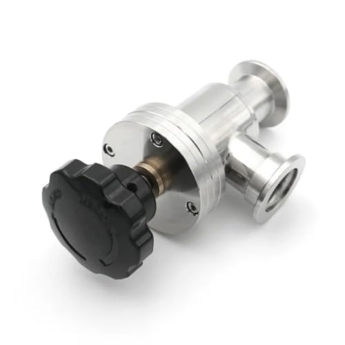 Válvula de aleta de vacío manual KF40 tipo L acero inoxidable 5