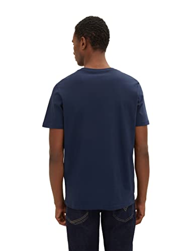 TOM TAILOR Herren T-Shirt mit V-Ausschnitt im Doppelpack, 10302 - Dark Blue, M – Ansicht 5