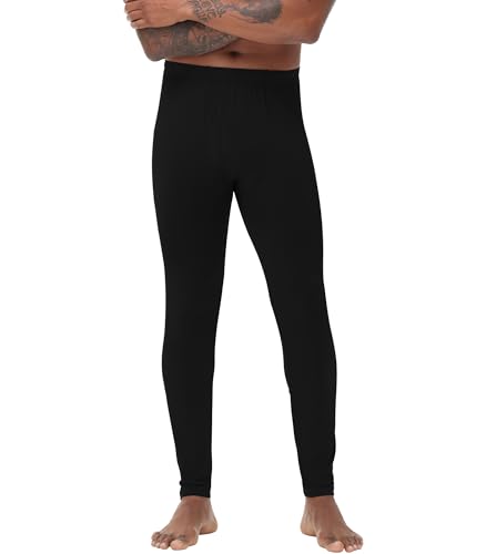 WiWi Men's Long Johns Thermal Underwear Bottoms Base Layer Leggings Viscose from Bamboo Baselayer...