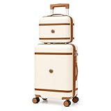 Kit Mala de Bordo 10kg + Frasqueira Rígida com Rodinhas 360° + Exclusivo Almofada Pescoço Bagagem de Mão para Viagem Resistente e Leve