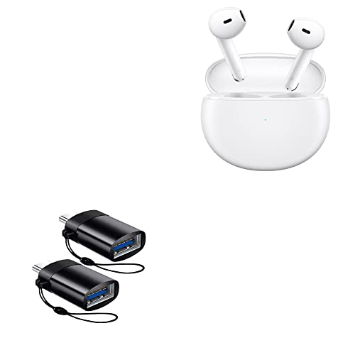 Cable USB-C Oppo Enco Air para llevar en las llaves adaptador OTG BoxWave PortChanger