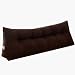 Tête De Lit Coussin Wedge Pillow Housses De Coussins Oreiller,Lit rembourré Coussins de chevet Étui souple Amovible, 4 couleurs, 7 tailles,Marron,150 * 50 * 22cm