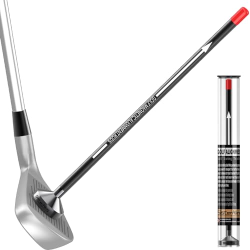 SisterAling Golf Magnetic Alignment Rods,Golf Club Alignment Sticks,Magnetic Swing Training Aid...