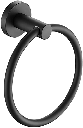 Porte-serviettes de bain mural rond en acier inoxydable or pour cuisine