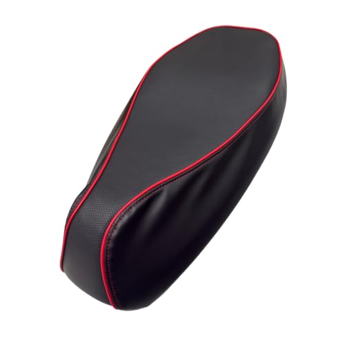 Image of Favourite Auto Simple One Ultra Gen 2 Seat Cover with Cushion, Comfortable Padded Seat Cover, Durable Material, Protects Seat from Dust, Scratches, and Weather, Black Red