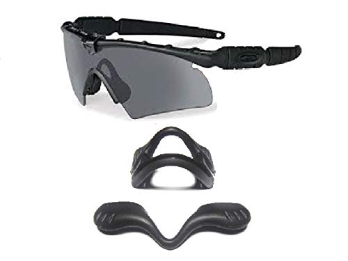 Galaxy Replacement Compatible Nose Pad Rubber Kits For Oakley Si Ballistic M Frame 2.0 Z87 Sunglasses Black Color