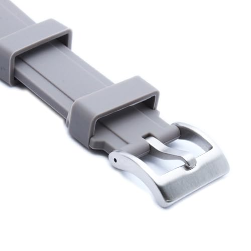 Image of WAMD Curved End Silicone Rubber Watch Straps - 18mm, 19mm, 20mm, 21mm, and 22mm Watch Straps for Watches.