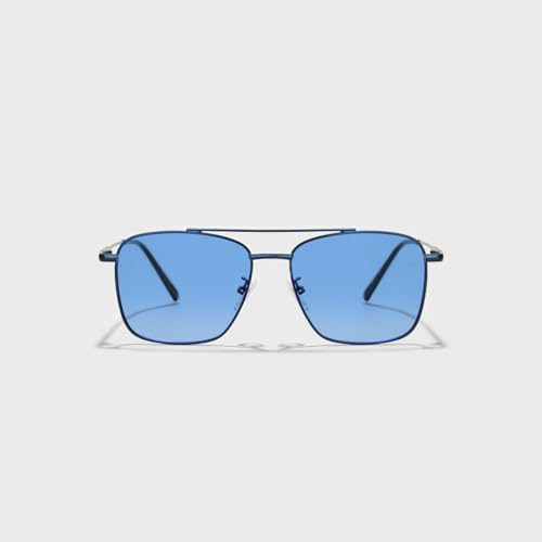 Image of SAM AND MARSHALL VEIN Sunglass I 400% UV Protection I Metal Sunglass I Square Sunglass I Double Bar I Unisex