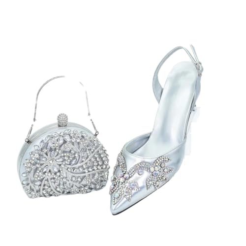 Ensemble chaussures et sac pour femme africaine idéal pour robe de mariée