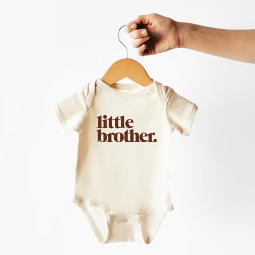 Olive Loves Apple Little Brother Bodysuit for Baby Boys Sibling Outfits2