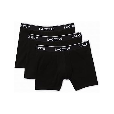 Lacoste Men's Regular Fit Black Boxers Cover