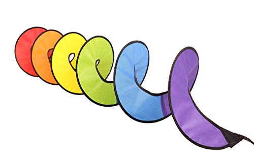 Rainbow Wind Spinner - Home & Garden, Outdoor Camping Decoration - 51 Inch [2Pcs Of Pack] Colorful Hanging Wind Twister Flag #TOP2