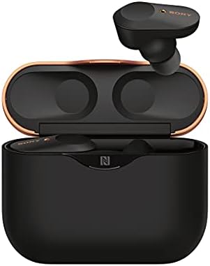 Sony WF-1000XM3 Truly Wireless Noise Cancelling Headphones with Mic, up to 32H battery life, stable Bluetooth connection, wearing detection with Alexa built-in - Black
