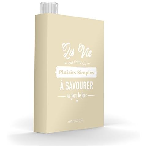 Asobu My Discreet Flask a Concealed Acrylic Beer, Water and Spirit Flask 16oz (A SAVOURER) Cover