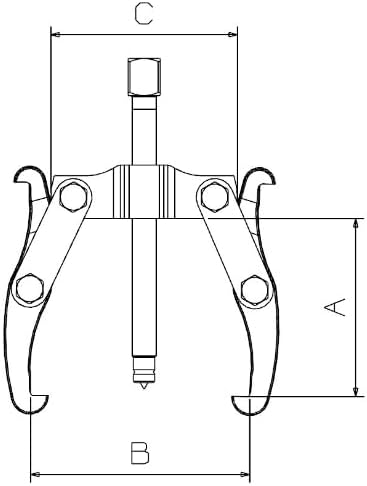 Forza 1400 Series Manual Mechanical Extractor 65 x 80 2 Legs