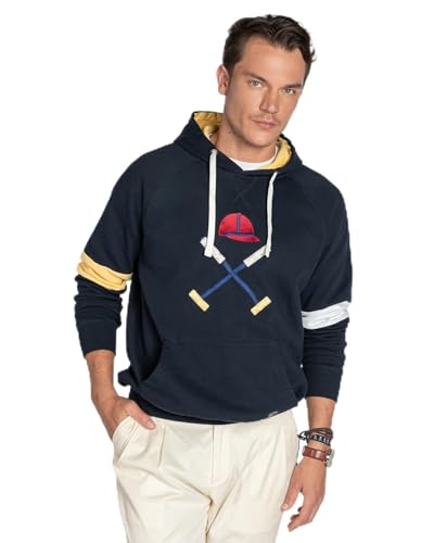 HARPER & NEYER Sudadera Newport de Hombre en Color Azul (FR/ES, Letras, M, Regular, Regular, Dark Blue)