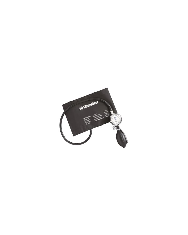 Riester 1312 minimus II, tensiómetro, negro, brazalete velcro adultos